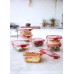 CURVER SMART COOK 0,9L dóza 20 x 15 x 7 cm transparentní/červená 00114-472