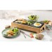 DOMO Bamboo Style Stolní elektrický gril Plancha (36x14cm/1000W) DO9270G
