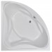 AQUALINE DUNAJ II rohová vana 140x140 cm, bílá G1340