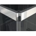 RONAL ECOAC ECO-Line rohový vstup komplet, 100cm, elox/čiré sklo ECOAC10000107