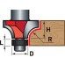 EXTOL PREMIUM fréza zaoblovací (vydutá) do dřeva, R12,7xD38,1xH19, stopka 8mm 8802109