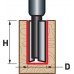 EXTOL PREMIUM fréza drážkovací do dřeva, D16xH25, stopka 8mm 8802116