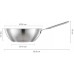 Fiskars All Steel Pure Pánev Wok, 28cm 1065629