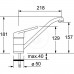 Franke SET N61 (nerezový dřez AMX 610 + baterie FC 1839.031) 101.0441.395