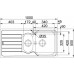 Franke Spark SKX 651, 1000x500 mm, nerezový dřez 101.0504.085