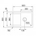 Franke Orion OID 611-62 tectonitový dřez 620x500 mm, šedá 114.0395.160