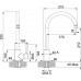 Franke SET G56 granitový dřez BFG 611-78 grafit + baterie FC 650 chrom 114.0323.873