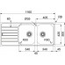 BAZAR Franke Spark SKX 621, 1160x500 mm, nerezový dřez 101.0504.083 OHNUTÝ ROH!!