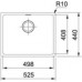 VÝPRODEJ Franke Sirius SID 110-50, 525x440 mm, tectonitový dřez, šedý 125.0582.205 POŠKOZENÝ OBAL!!