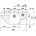 Franke Spark SKX 651 E, 960x500mm, dřez nerez 101.0617.552