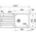 BAZAR Franke Spark SKX 611-100, 1000x500 mm, kuchyňský dřez, nerez 101.0504.059 POŠKRÁBANÝ, VYVRTANÝ OTVOR!!