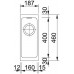 Franke Kubus KBG 110-16, 187 x 460 mm, fragranitový dřez, Pískový melír 125.0478.117