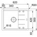 Franke Basis BFG 611-62, 620x500 mm, fragranitový dřez, pískový melír 114.0285.108