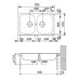 BAZAR Franke Euroform EFN 620-78, 780x475 mm, nerezový dřez 101.0120.102 LEHCE OHNUTÉ ROHY!!