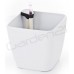 Samozavlažovací květináč G21 Cube bílý 22cm 6392410
