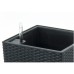 Samozavlažovací květináč G21 Linea ratan big černý 39cm 63924630