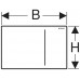 VÝPRODEJ Geberit Sigma70 Ovládací tlačítko pro 2 množství splachování, pro splachovací nádržku pod omítku Sigma 12 cm 115.620.SJ.1 ROZBALENO!!