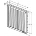 HACO větrací mřížka se síťovinou 200x200mm 0707