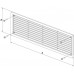 HACO větrací mřížka dveřní VM 500x90 DH plast, hnědá 0202