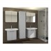 INTEDOOR TENDENZA vysoká skříňka levá 36x155 cm bílá TD SV 35 L 01