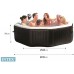 INTEX Jet & Bubble Spa Deluxe Octagon Vířivka systém slané vody, pro 6 osob 218x71cm 28456