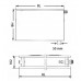 Kermi Therm X2 Plan-Hygiene-V deskový radiátor 20 300 / 1100 PTV200301101R1K