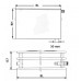 Kermi Therm X2 Plan-Hygiene-V deskový radiátor 30 600 / 1400 PTV300601401R1K