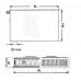 Kermi Therm X2 Plan-V deskový radiátor 12 500 / 500 PTV120500501L1K