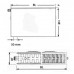 Kermi Therm X2 Plan-V deskový radiátor 22 900 / 2000 PTV220902001L1K