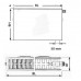 Kermi Therm X2 Plan-V deskový radiátor 22 500 / 1200 PTV220501201R1K