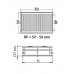 Kermi Therm X2 Profil-Hygiene-kompakt deskový radiátor 30 500 / 400 FH0300504