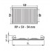 VÝPRODEJ Kermi Therm X2 Profil-kompakt deskový radiátor 10 600 / 1200 FK0100612 POŠKOZENÝ