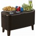 KETER BEVY BAR Multifunkční stolek ratan, 83,5 x 40 x 50-74 cm, cappuccino 17209510