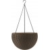KETER HANGING SPHERE květináč závěsný 35 x 35 cm, ratan, hnědá 17199246