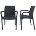 KETER BALI MONO Zahradní židle, 55 x 60 x 83 cm, grafit 17190206