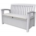 KETER PATIO BENCH 227L Úložná lavice 138,6 x 63,5 x 88 cm, bílá 17202690