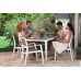 VÝPRODEJ KETER HARMONY Zahradní stůl, 160 x 90 x 74 cm, bílá/cappuccino 17201231 LEHCE ODŘENÉ!!