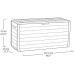KETER ATLAS 270L Zahradní úložný box 117,2 x 45 x 57 cm, hnědý 17216706