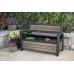 KETER DECO GARDEN BENCH 227L Úložná lavice, 133 x 61 x 89 cm, ashwood 17213853
