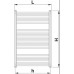 KORADO KORALUX LINEAR CLASSIC trubkové otopné těleso 0900/0500 white RAL 9016 KLC-090050-00-10