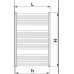 KORADO KORALUX LINEAR COMFORT trubkové otopné těleso 0900/0500 white RAL 9016 KLT-090050-00-10