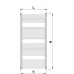 Korado KORALUX RONDO CLASSIC koupelnový radiátor 1220/0500 white RAL 9016 KRC-122050-00-10