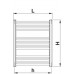 KORADO KORALUX RONDO CLASSIC koupelnový radiátor 0700/0500 white RAL 9016 KRC-070050-00-10