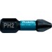 MAKITA B-63616 Torzní bit 1/4" Impact Black PH2, 25mm/2ks