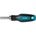 MAKITA E-25096 Sada bitů 1/4" s ráčnou 44 ks v plastové krabičce STOP