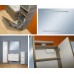 INTEDOOR MONA spodní koupelnová skříňka závěsná 70 cm s keramickým umyvadlem ořech MO 70 55