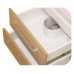INTEDOOR NORDIC koupelnová skříňka 60 cm, závěsná s umyvadlem, bílá NR 60 01