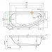TEIKO Vana Panama L obdélníková 160 x 75 cm - HTP systém ECO AIR, levá V210160L04T04221