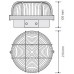 PANLUX KRUH přisazené stropní a nástěnné svítidlo 100W, šedá SKP-100/S