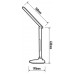 PANLUX TESSA designová multifunkční stolní LED lampa s displejem, bílá PN23300002